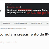 Fuses e aquisies acumulam crescimento de 8% at maio